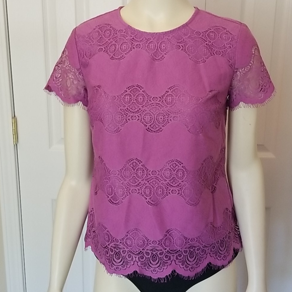 Purple lace blouse